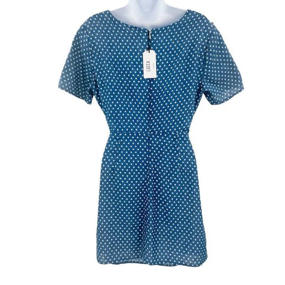 Lucca Couture Kennedi Star Print Front Tie USA Cut Out America Mini Dress - Picture 6 of 9